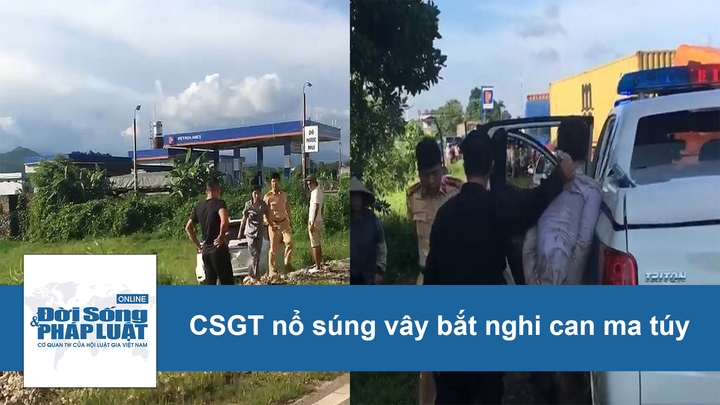 Clip: Toàn cảnh vụ nổ súng vây bắt nghi can ma túy của CSGT Quảng Ninh