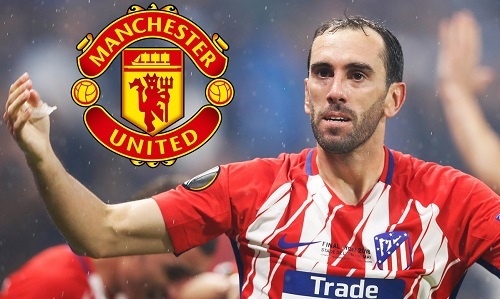 Trung vệ Atletico Madrid Diego Godin khiến MU “vỡ mộng”
