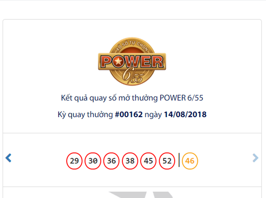 Kết quả xổ số Vietlott hôm nay 14/8/2018: Hé lộ bộ số của Jackpot vừa “nổ”