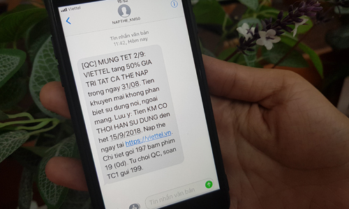 3 nhà mạng ồ ạt khuyến mãi 50% cho thuê bao trả trước trong dịp 2/9