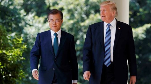 Ông Trump sẽ gặp người đồng sự Hàn Quốc để bàn về Triều Tiên