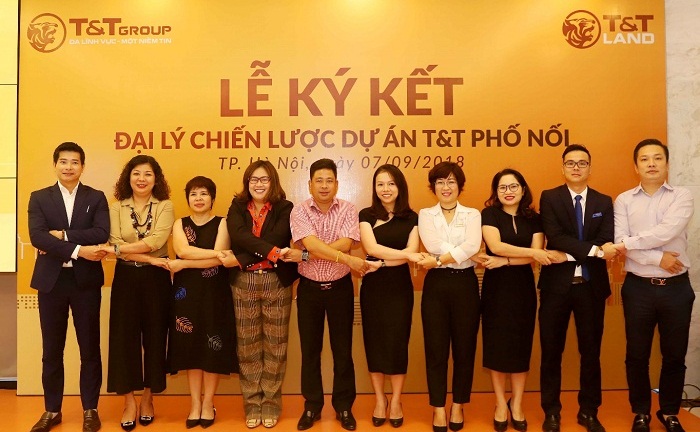 Cái bắt tay “WIN – WIN” giữa T&T Land và 5 đại lý phân phối T&T Phố Nối