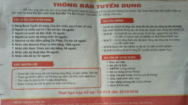 Công ty tuyển dụng Chí Phèo, Thị Nở, Nàng Bạch Tuyết và Chú Lùn gây tò mò