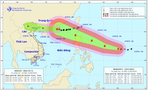 Bão số 5 tăng tốc hướng vào bờ, cảnh báo lũ quét khu vực Tây Nguyên