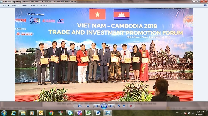 FrieslandCampina Việt Nam được vinh danh tại lễ trao giải châu Á – ASIA Awards 2018