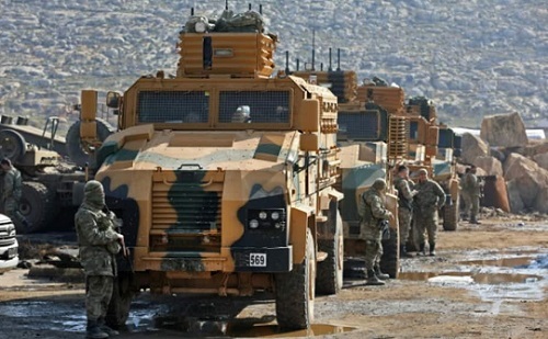 Đoàn xe quân sự của Thổ Nhĩ Kỳ ồ ạt tiến vào Idlib, Syria