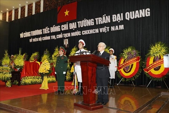 Lời điếu tại Lễ truy điệu Chủ tịch nước Trần Đại Quang
