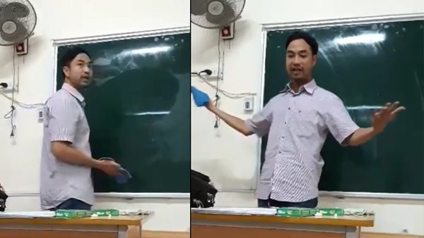 Video: Phát sốt thầy giáo vui tính dạy học sinh cách lau bảng