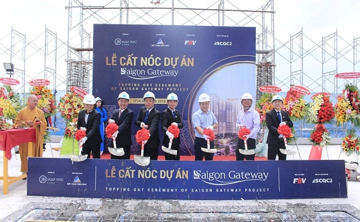 Giữ vững uy tín, Đất Xanh Miền Nam cất nóc dự án đúng tiến độ