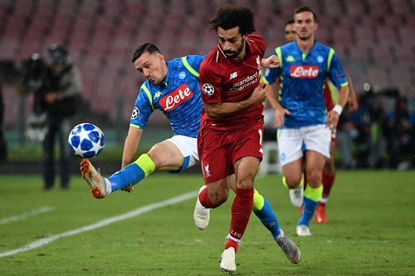 Mohamed Salah gây thất vọng, Liverpool bại trước Napoli