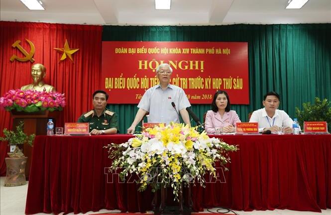 Tổng Bí thư Nguyễn Phú Trọng: Cán bộ cấp cao càng phải nêu gương