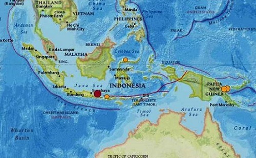 Tiếp tục xuất hiện động đất làm rung chuyển Indonesia