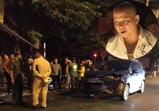 Diễn viên Anh Tuấn và cựu thủ môn SLNA va chạm xe lúc rạng sáng