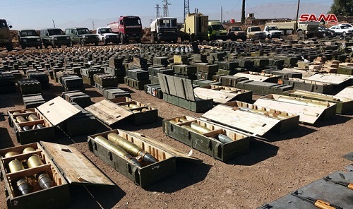 Syria thu giữ kho vũ khí khổng lồ của quân khủng bố gần cao nguyên Golan