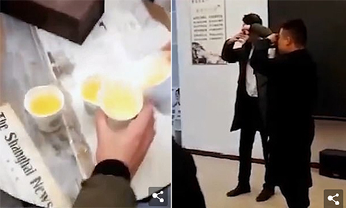 Nhân viên kinh doanh bị phạt ăn gián, uống nước bồn cầu gây phẫn nộ