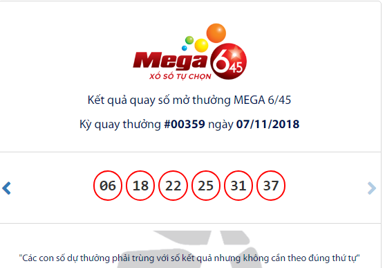 Kết quả xổ số Vietlott hôm nay 9/11/2018: Jackpot hơn 36 tỷ đồng sẽ 