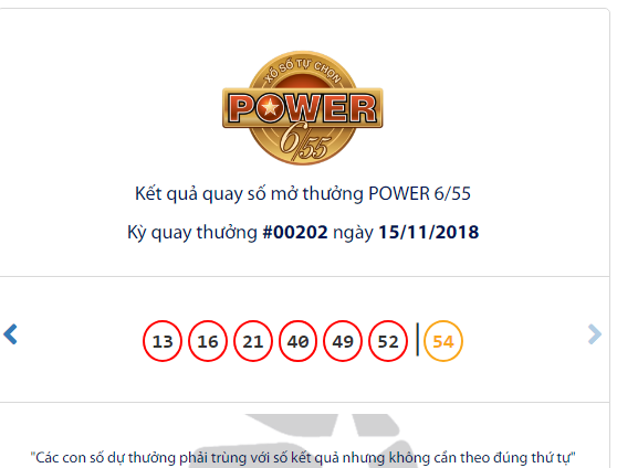 Kết quả xổ số Vietlott hôm nay 15/11/2018: 3 người “đánh rơi” hơn 31 tỷ đồng