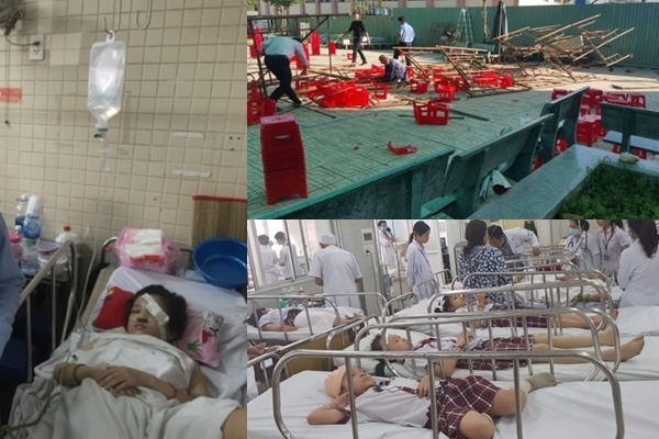 Vụ sập khung sắt sân khấu 20/11 ở TPHCM: 8 học sinh đã được xuất viện