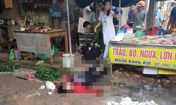 Nghi phạm bắn gục cô gái bán đậu giữa chợ đã tử vong