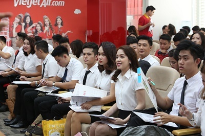 Tưng bừng ngày hội tuyển dụng tiếp viên Vietjet trong tháng 11 
