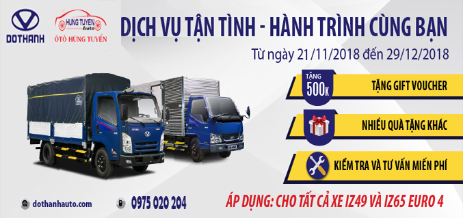 Ưu đãi vàng - Tri ân khách hàng cùng Ôtô Hùng Tuyến