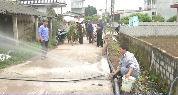 Hưng Yên: Hết năm 2018 đạt 80% người dân có nước sạch