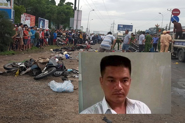 Tài xế container tông hàng chục người ở Long An: Hình ảnh 