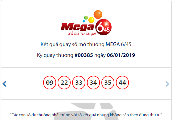 Kết quả xổ số Vietlott hôm nay 9/1/2019: Dự đoán 