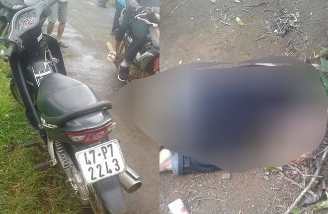 Phát hiện nam thanh niên chết trong tư thế quỳ gối, đầu gục dưới mũi kim tiêm ở rẫy cà phê