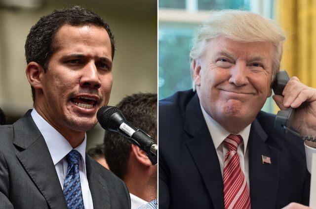 Tổng thống Trump điện đàm với thủ lĩnh tự phong Venezuela Juan Guaido
