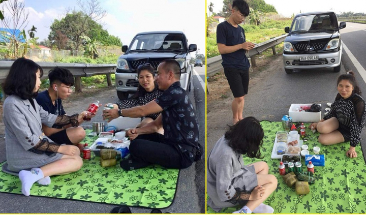 Dân mạng bức xúc với nhóm người mở tiệc trên đường cao tốc Nội Bài - Lào Cai