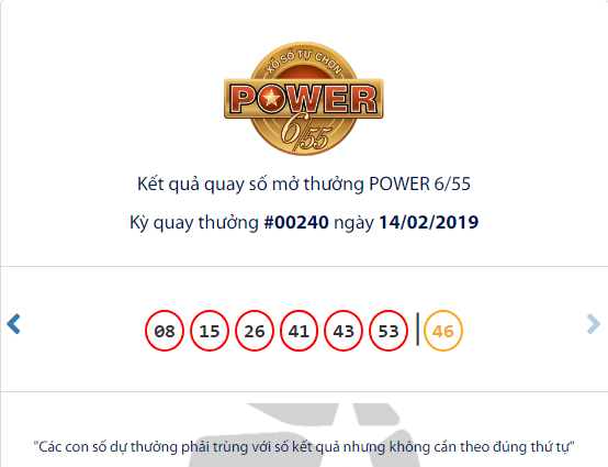 Kết quả xổ số Vietlott hôm nay 16/2/2019: Hồi hộp xem số phận giải Jackpot 50 tỷ đồng
