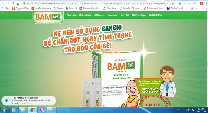 Thực phẩm BVSK Bambio có đang quảng cáo sai phép?