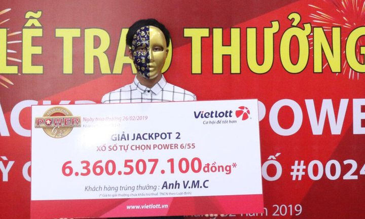 Nam thanh niên Sóc Trăng trúng vé số Vietlott hơn 6,3 tỷ đồng