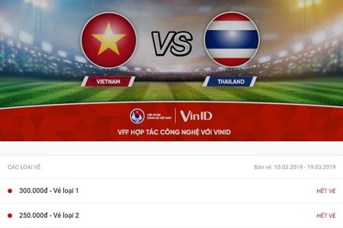 Cháy vé trận U23 Việt Nam - Thái Lan ngay sau khi mở bán