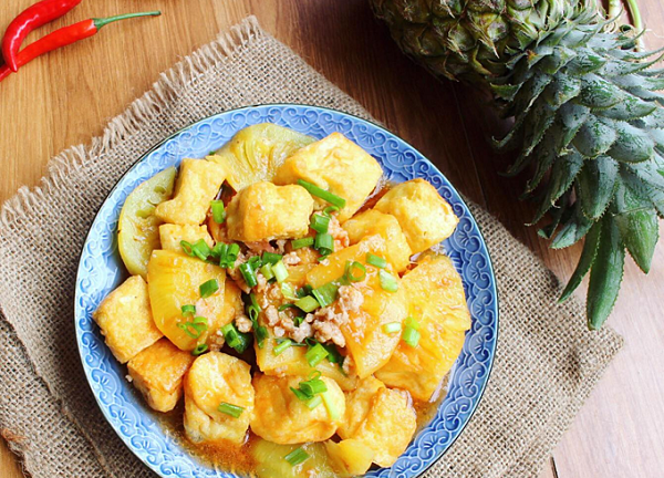 Món ngon mỗi ngày: Đậu phụ sốt dứa lạ miệng cho bữa tối thêm hương vị