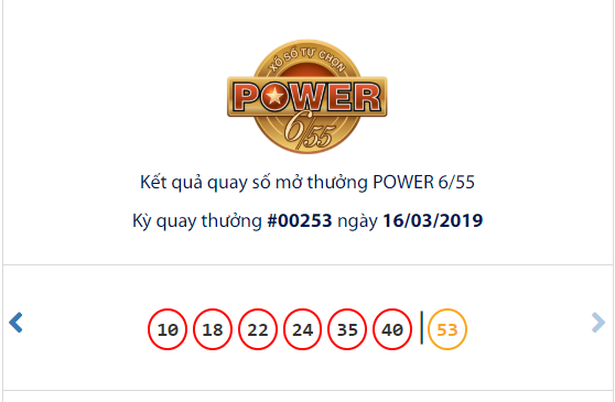 Kết quả xổ số Vietlott hôm nay 16/3/2019: Hé lộ bộ số trúng Jackpot hơn 77 tỷ đồng