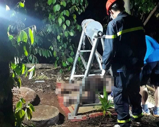 Phát hiện thi thể người đàn ông dưới giếng sau 2 ngày mất tích