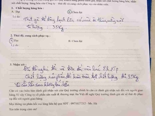 Hoàng Mai - Hà Nội: Thịt gà ôi thiu