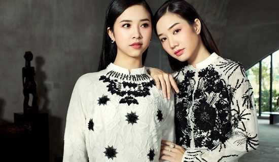 “Nàng thơ xứ Huế” Ngọc Trân khoe vẻ dịu dàng với áo dài đọ sắc cùng dàn người đẹp Việt