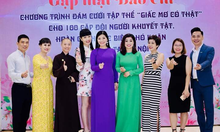 Á hậu doanh nhân Mai Vũ tham dự buổi họp báo “Giấc mơ có thật”