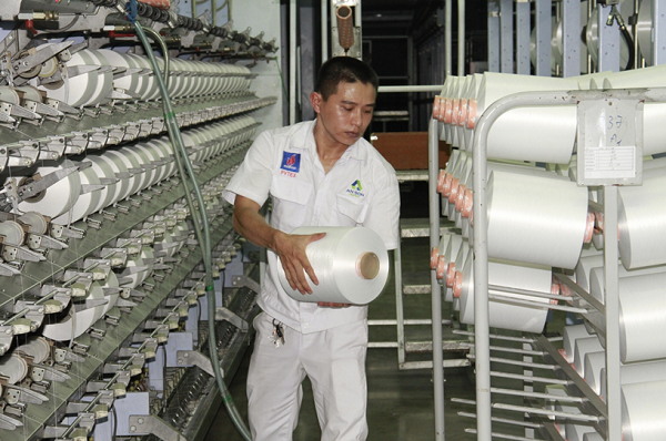 Nhà máy xơ sợi Đình Vũ tăng công suất sản xuất sợi DTY lên 900 tấn/tháng