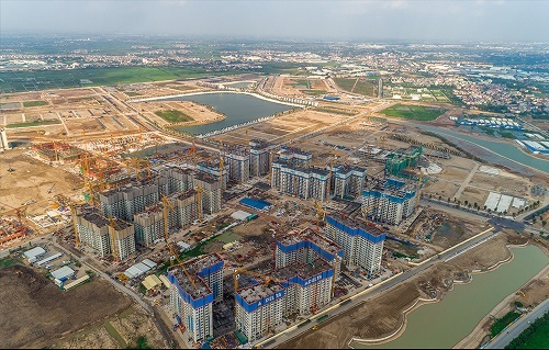 Bên trong dự án có biển nhân tạo lớn nhất VN ở ngoại thành Hà Nội