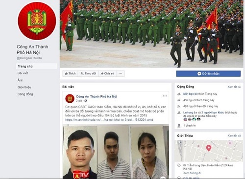 Từ 17/6, Công an Hà Nội sẽ tiếp nhận thông tin an ninh trật tự qua Facebook