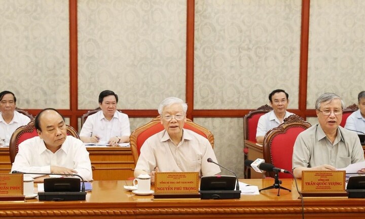 Tổng Bí thư, Chủ tịch nước Nguyễn Phú Trọng chủ trì họp Bộ Chính trị