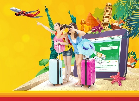 ‘Quẹt là thích- Click là đi' cùng thẻ HDBank