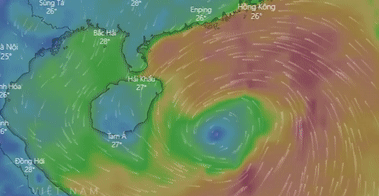 Chiều nay (1/8), bão số 3 đi vào Vịnh Bắc Bộ và có khả năng mạnh thêm