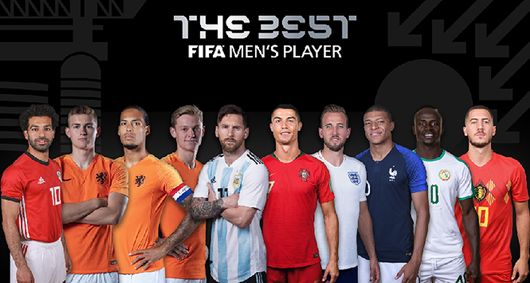 Tin tức thể thao mới nhất hôm nay 1/8: FIFA công bố top 10 cầu thủ xuất sắc nhất thế giới 2019