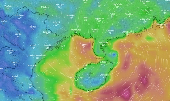 Tâm bão số 3 đổ bộ vào Quảng Ninh, Hải Phòng