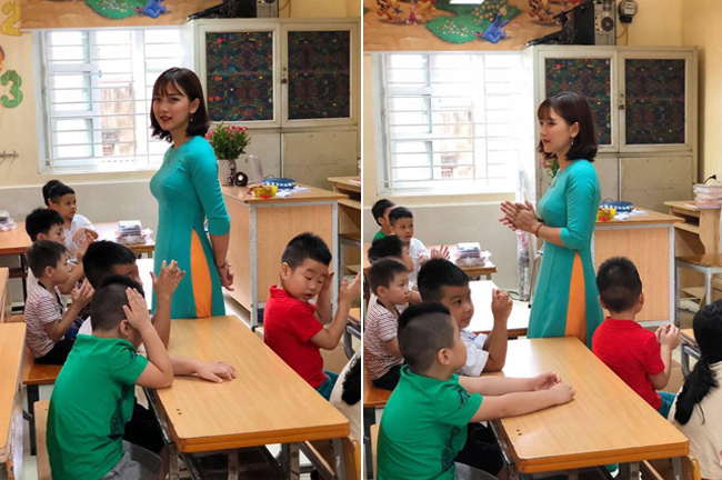 Cô giáo tiểu học gây sốt mạng xã hội: Mặt đẹp, dáng xinh, ảnh ngoài đời vô cùng nóng bỏng